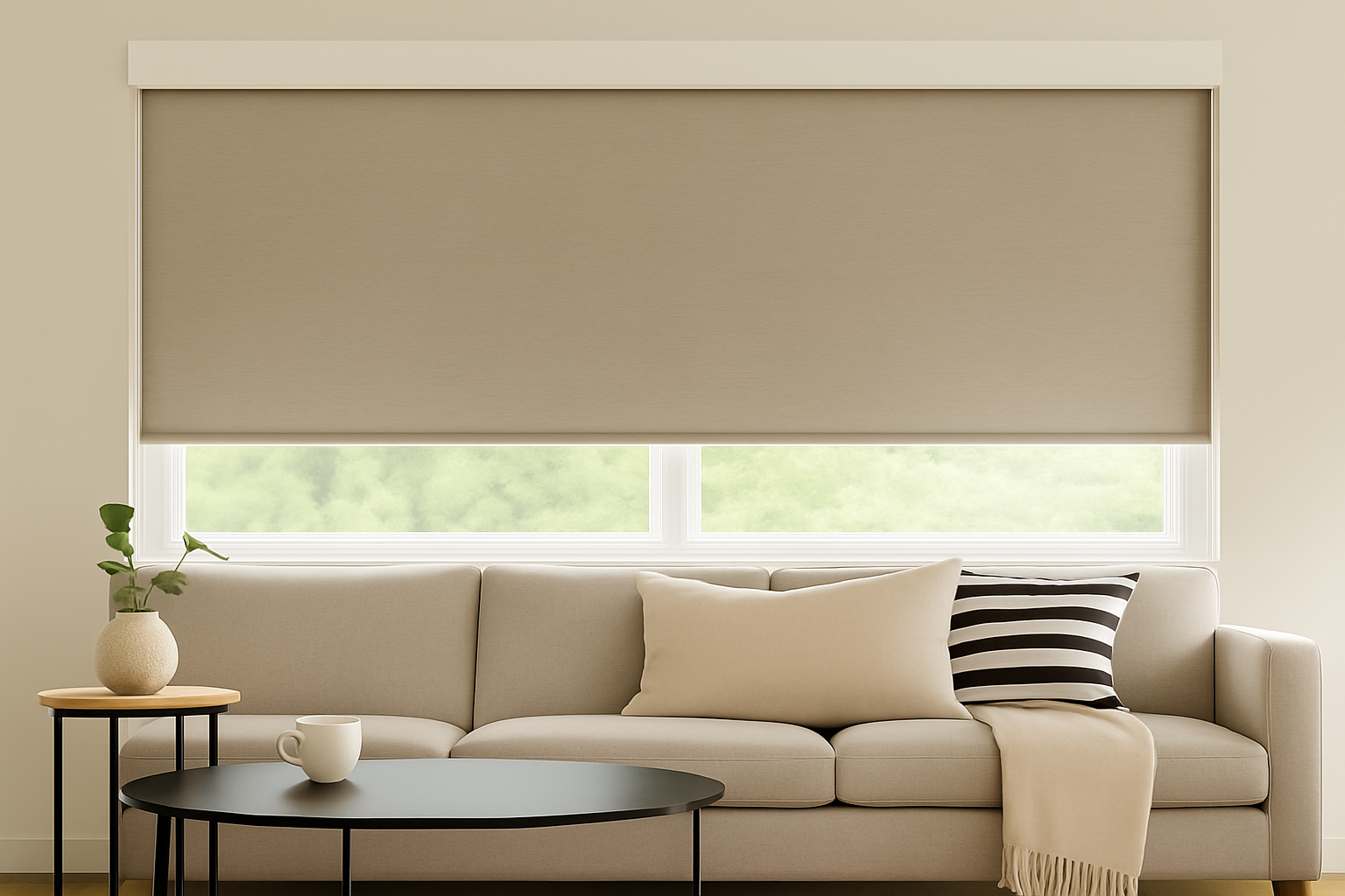 Roller shades installation